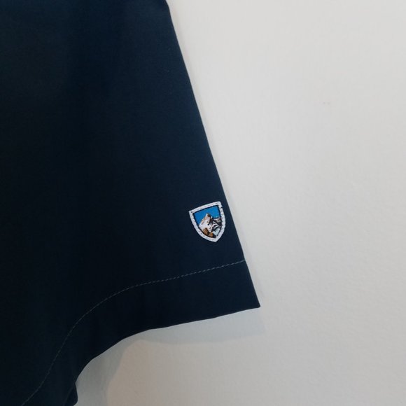 Kuhl Tufflex Shirt Short Sleeve Blue Small A0708 - Picture 8 of 8